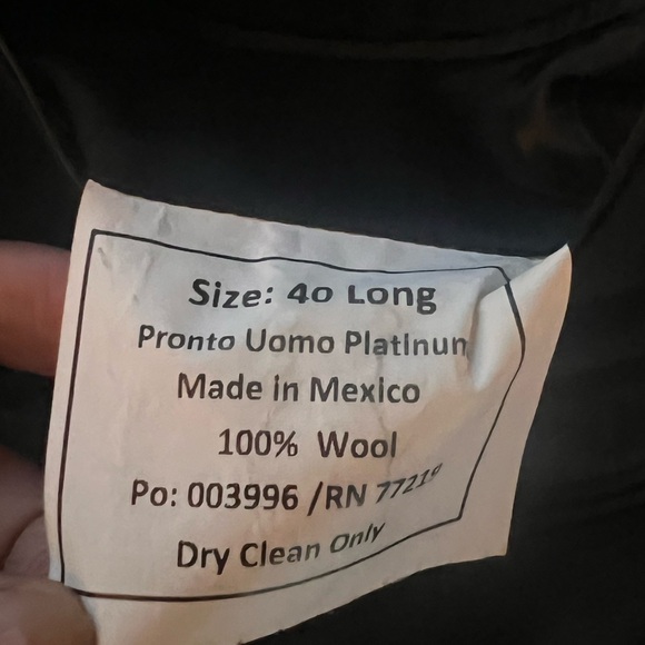 PRONTO UOMO PLATINUM WOOL oversized  BLAZER Y2K Blazer - Picture 4 of 12